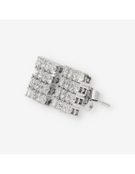 Pendientes en oro blanco 18kt con brillantes.