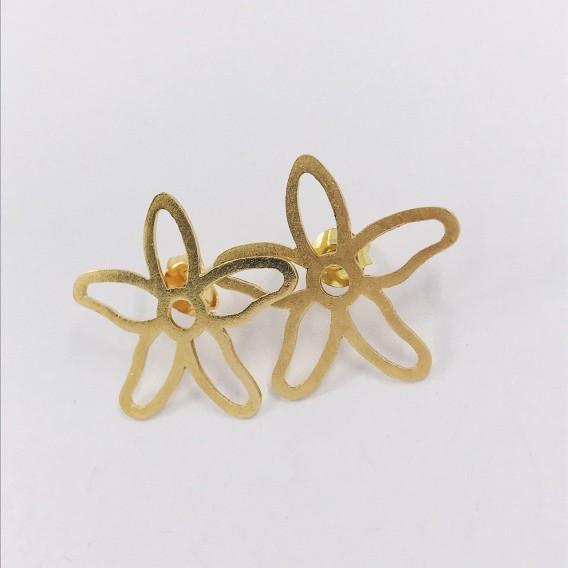 Pendientes Tous con forma de flor en oro 18kt
