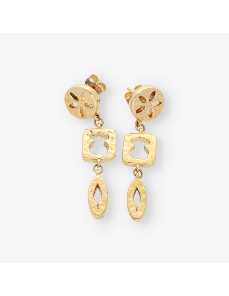 Pendientes largos Tous en oro 18kt