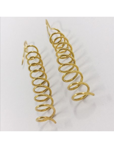 Pendientes muelle en oro 18kt