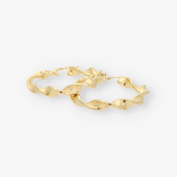 Pendientes aro en oro 18kt