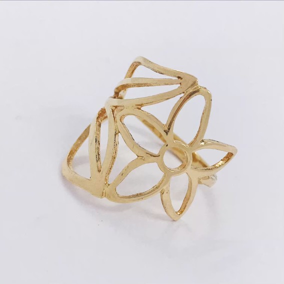 Anillo tous con margarita en oro 18kt