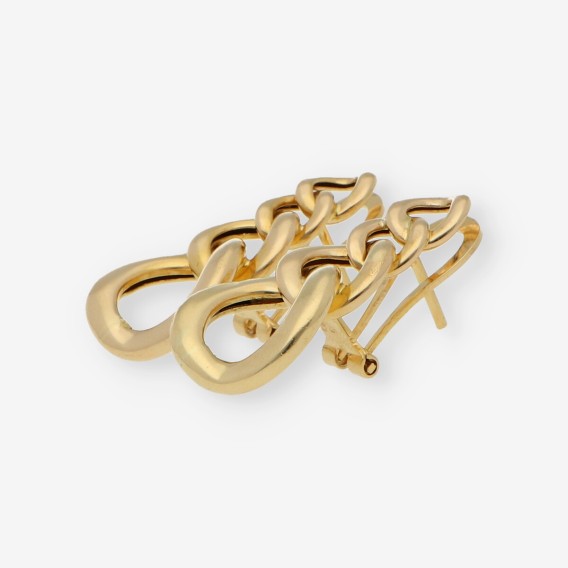 Pendientes largos en oro 18kt