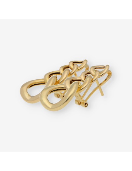 Pendientes largos en oro 18kt