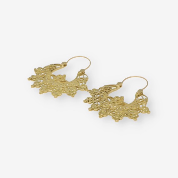 Pendientes largos en oro 18kt