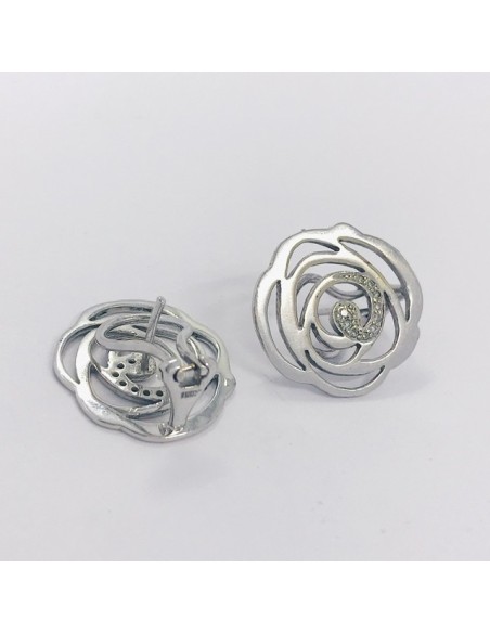 Pendientes Tous en oro blanco 18kt con brillantes