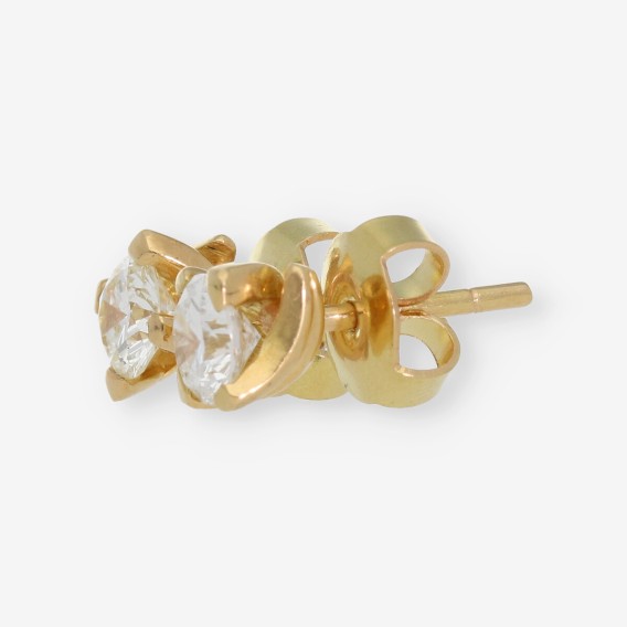 Pendientes en oro 18kt y brillantes