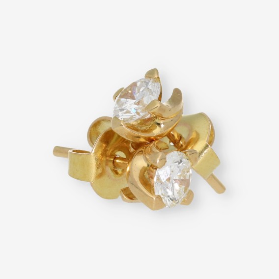 Pendientes en oro 18kt y brillantes
