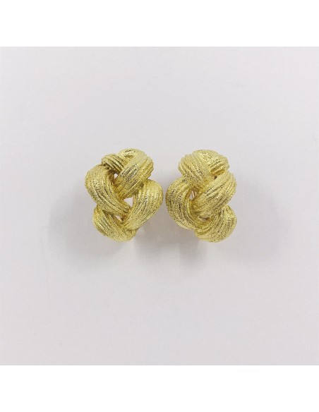 Pendientes en oro mate 18kt