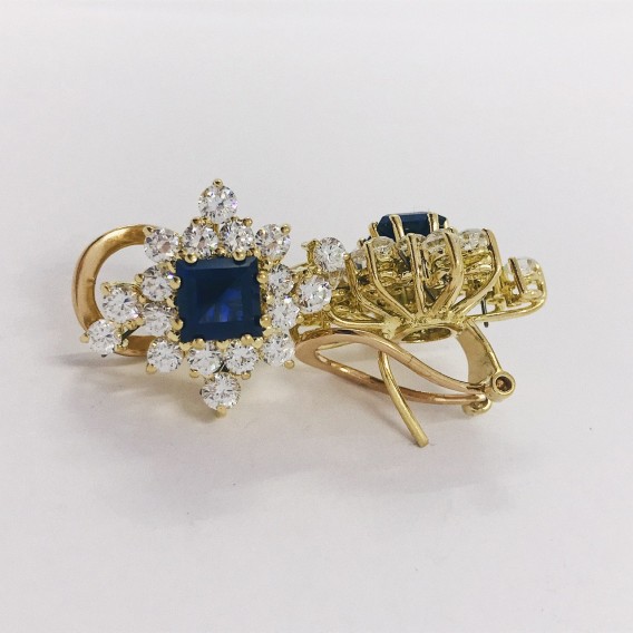 Pendientes en oro amarillo 18kt