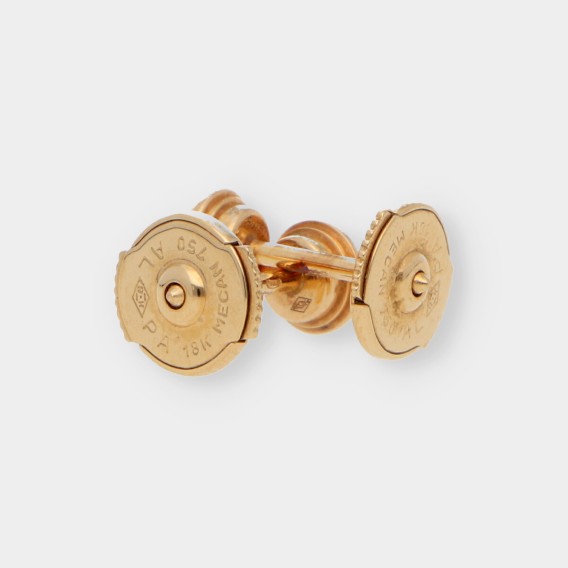 Pendientes Cartier en oro amarillo 18kt con zafiro rosa