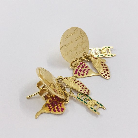 Pendientes oro 18kt