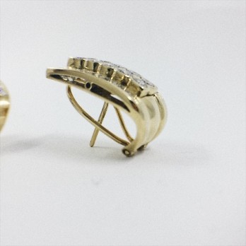 Pendientes de oro y diamantes 2