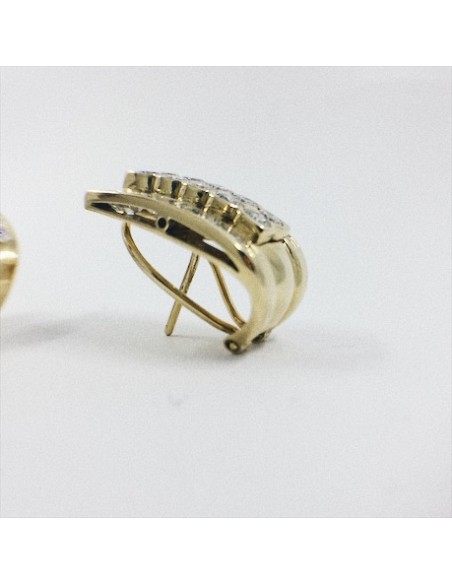 Pendientes de oro y diamantes