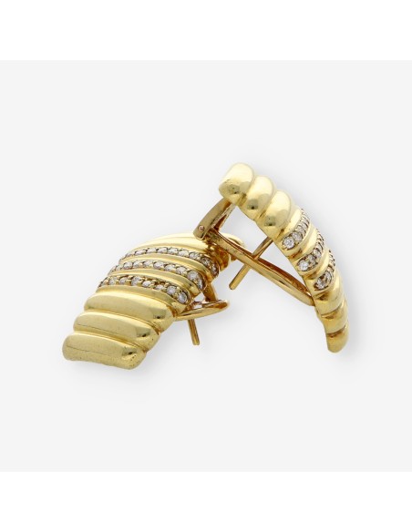 Pendientes en oro 18kt con Brillantes