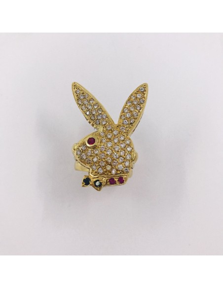 Anillo conejo Play Boy en oro 18kt