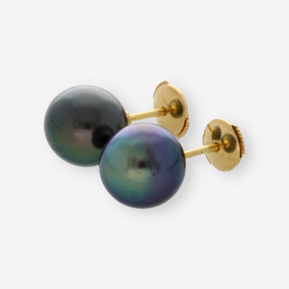 Pendientes de oro 18kt y perlas