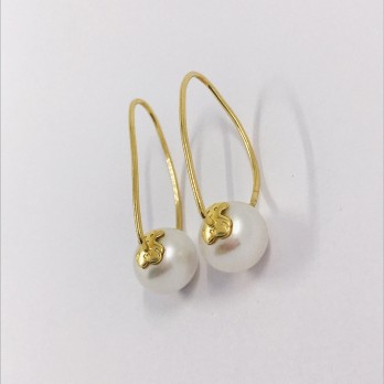 Pendientes Tous en oro 18kt y perla 2