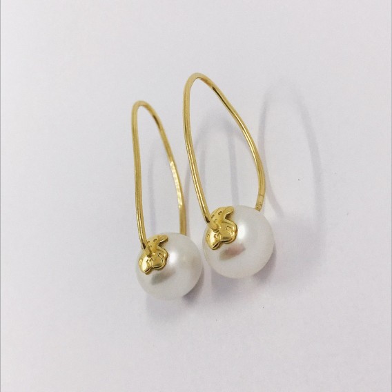 Pendientes Tous en oro 18kt y perla