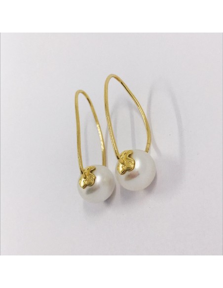 Pendientes Tous en oro 18kt y perla