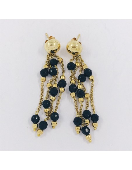 Pendientes en oro 18kt con Ã³nix