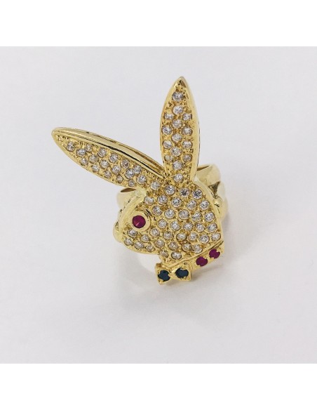 Anillo conejo Play Boy en oro 18kt