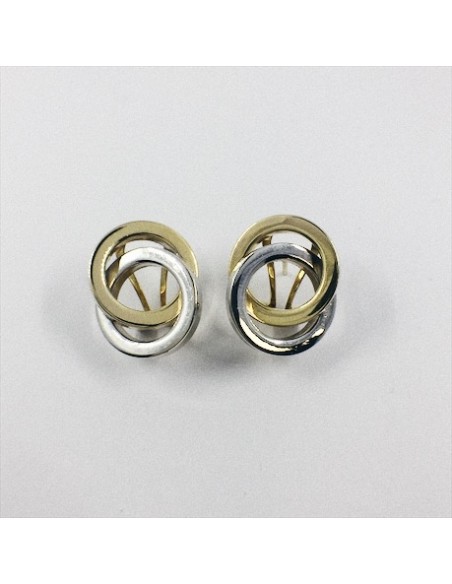 Pendientes de oro blanco y amarillo