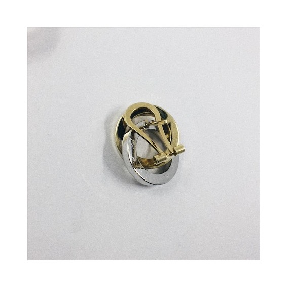 Pendientes de oro blanco y amarillo