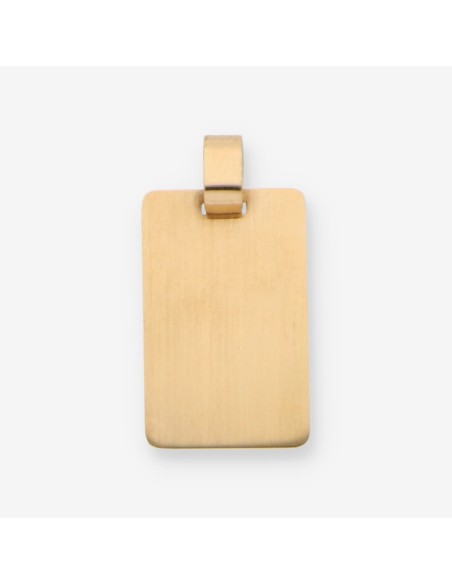 Colgante placa en oro 18kt