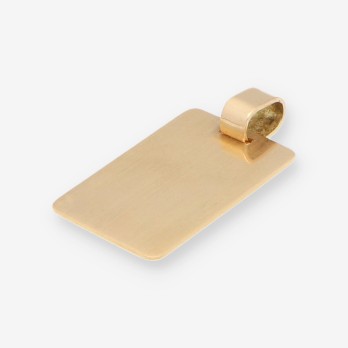 Colgante placa en oro 18kt 2