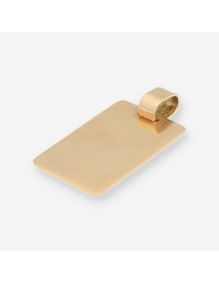 Colgante placa en oro 18kt