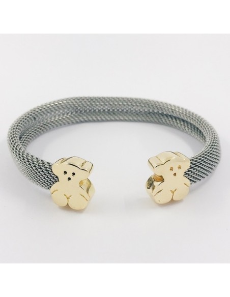 Pulsera rÃ­gida Tous en acero y oro