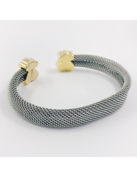 Pulsera rÃ­gida Tous en acero y oro