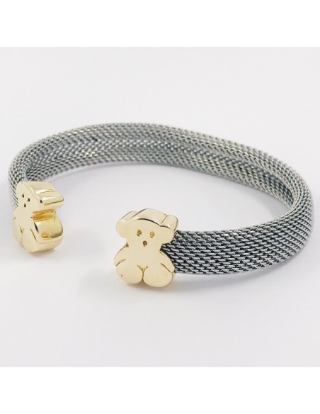 Pulsera rÃ­gida Tous en acero y oro
