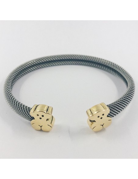 Pulsera esclava Tous en acero y oro