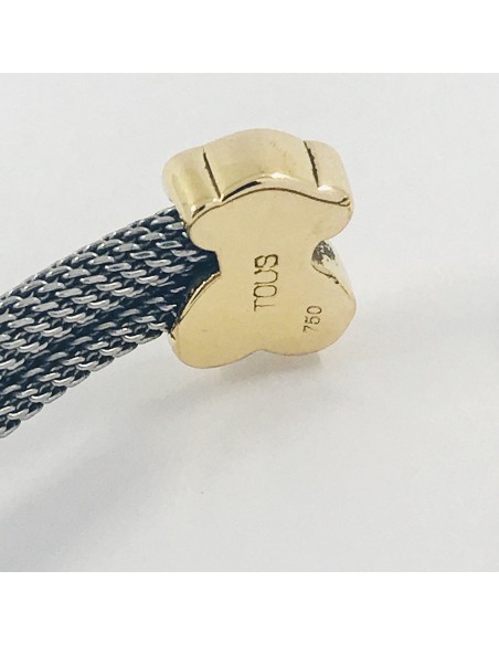 Pulsera esclava Tous en acero y oro