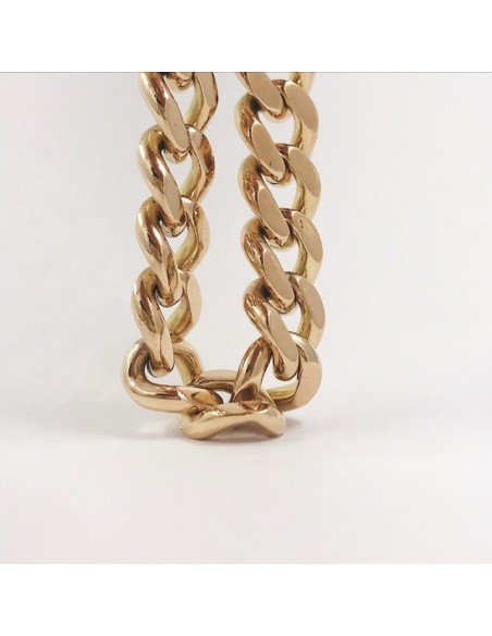 Pulsera barbada en oro 18kt