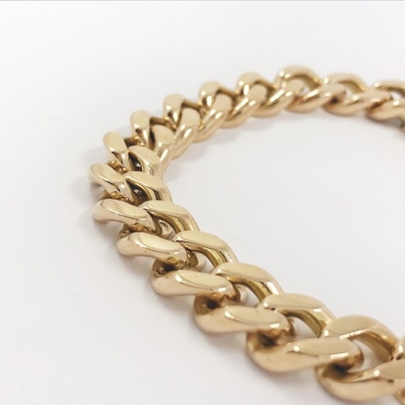 Pulsera barbada en oro 18kt