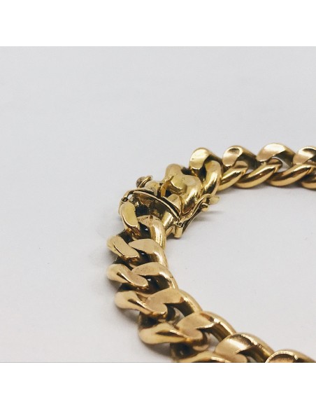 Pulsera barbada en oro 18kt