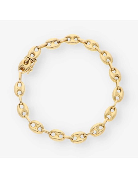 Pulsera de calabrotes en oro 18kt