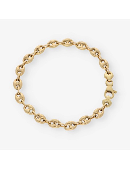 Pulsera de calabrotes en oro 18kt