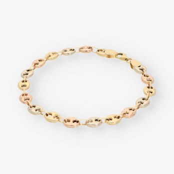 Pulsera de calabrotes en oro 18kt