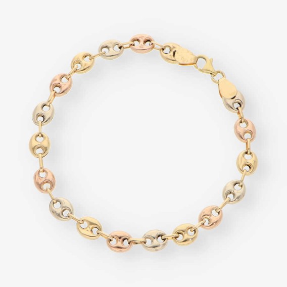 Pulsera de calabrotes en oro 18kt