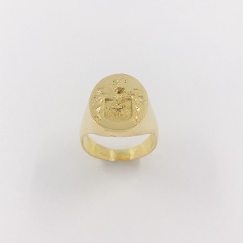 Anillo sello en oro 18kt 2