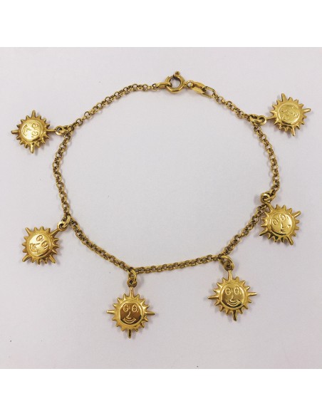 Pulsera sol en oro 18kt.
