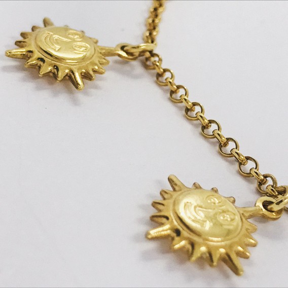 Pulsera sol en oro 18kt.