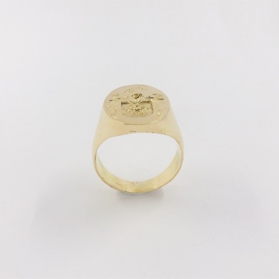 Anillo sello en oro 18kt