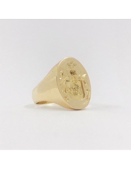 Anillo sello en oro 18kt
