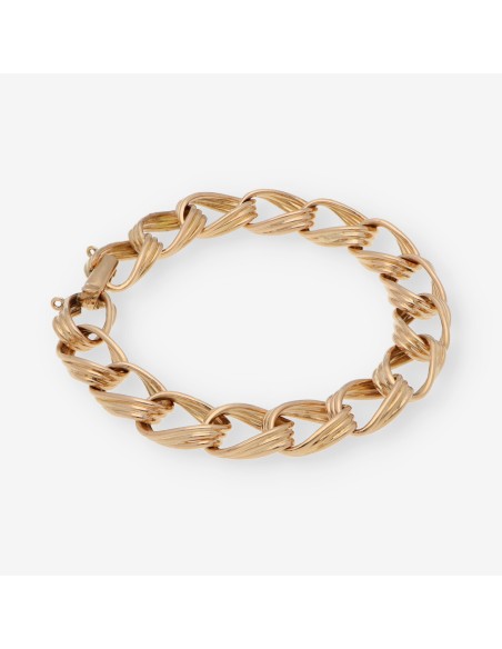 Pulsera en oro rosa 18kt