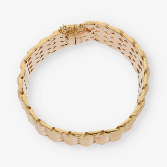 Pulsera semirrÃ­gida en oro 18kt